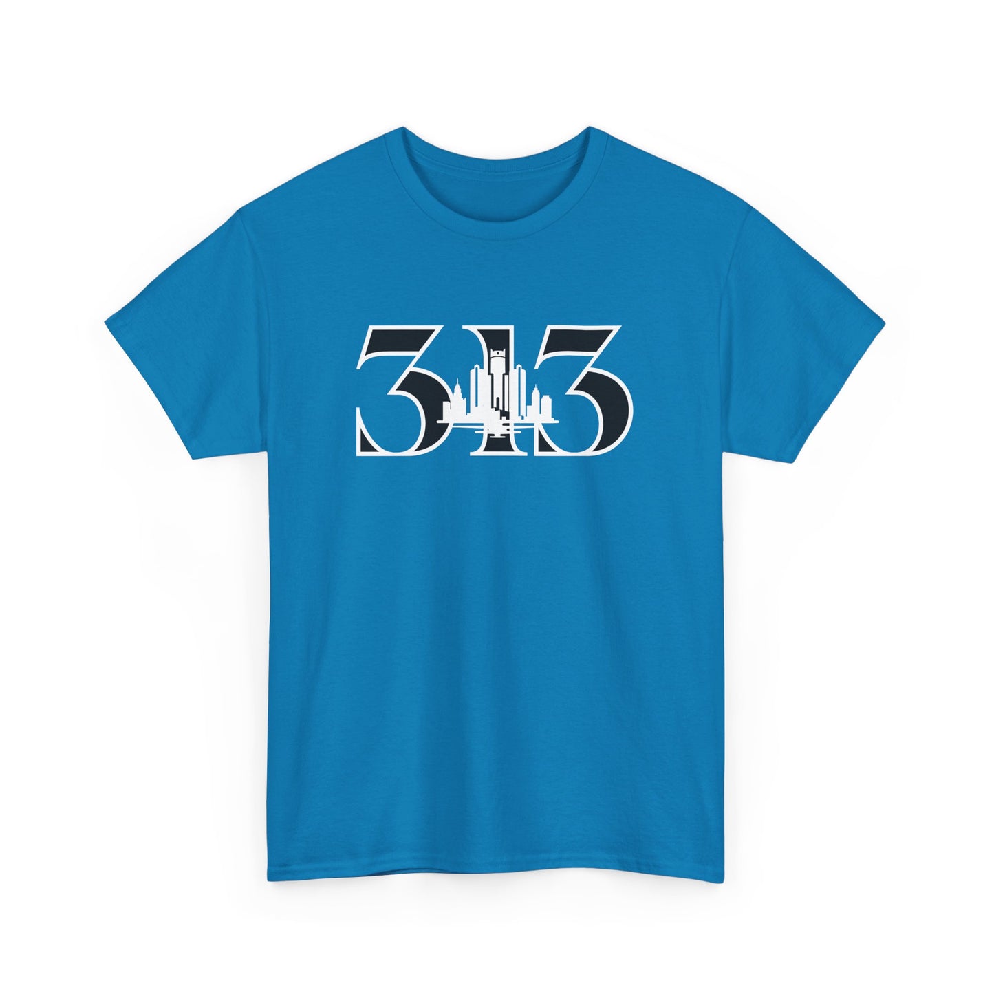 313 Skyline  (White Print)  Unisex Tee