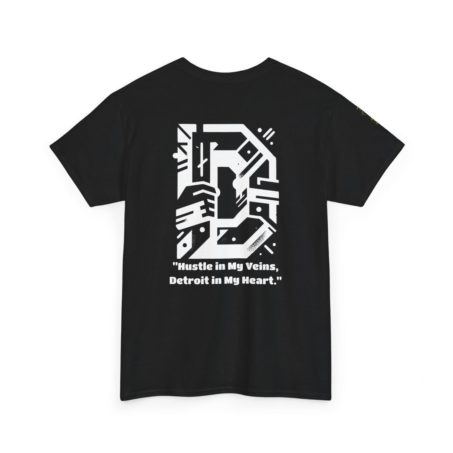313 D-Hard & quote Hustle in my veins Detroit in my heart Graphic Tee -