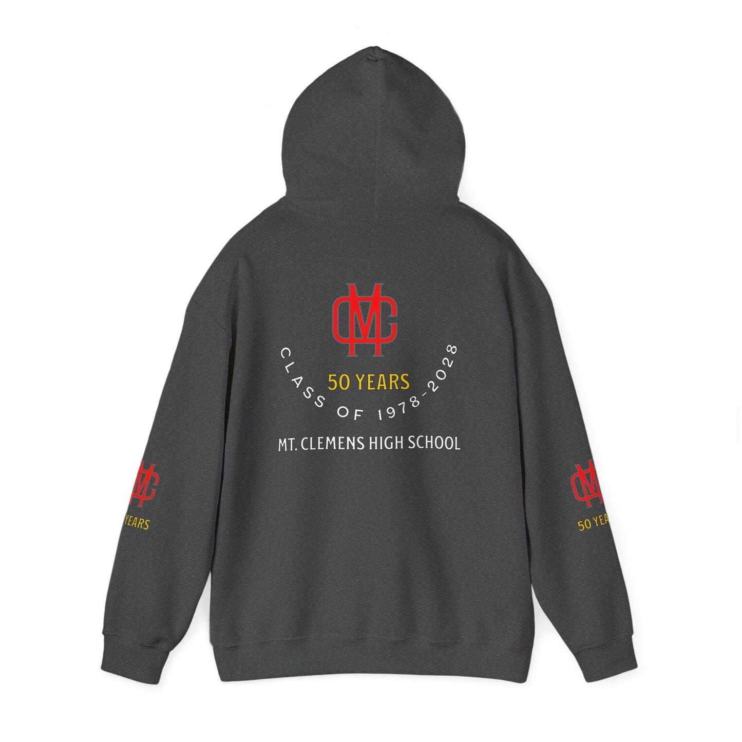 Hoodie — Mt. Clemens High School 50 Years | Class of 1978–2028 Alumni Hooded Sweatshirt