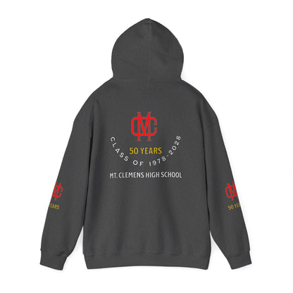 Hoodie — Mt. Clemens High School 50 Years | Class of 1978–2028 Alumni Hooded Sweatshirt