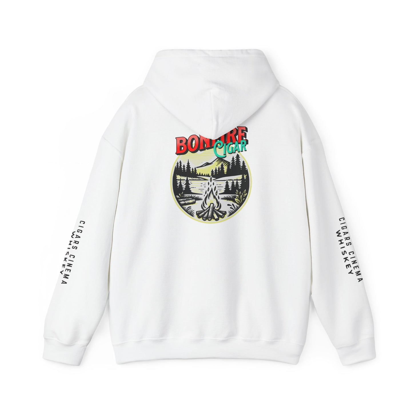 Cigars & Whiskey Bonfire Hoodie - Unisex Heavy Blend Sweatshirt