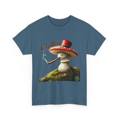 Chillin' Unisex Heavy Cotton Tee, Cute Graphic Tee, Casual Wear, Gift for Friends, Summer Style, Fun T-Shirt