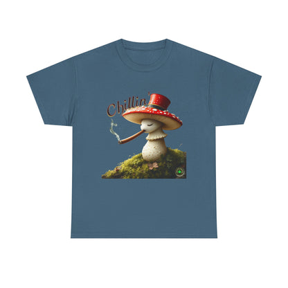 Chillin' Unisex Heavy Cotton Tee, Cute Graphic Tee, Casual Wear, Gift for Friends, Summer Style, Fun T-Shirt
