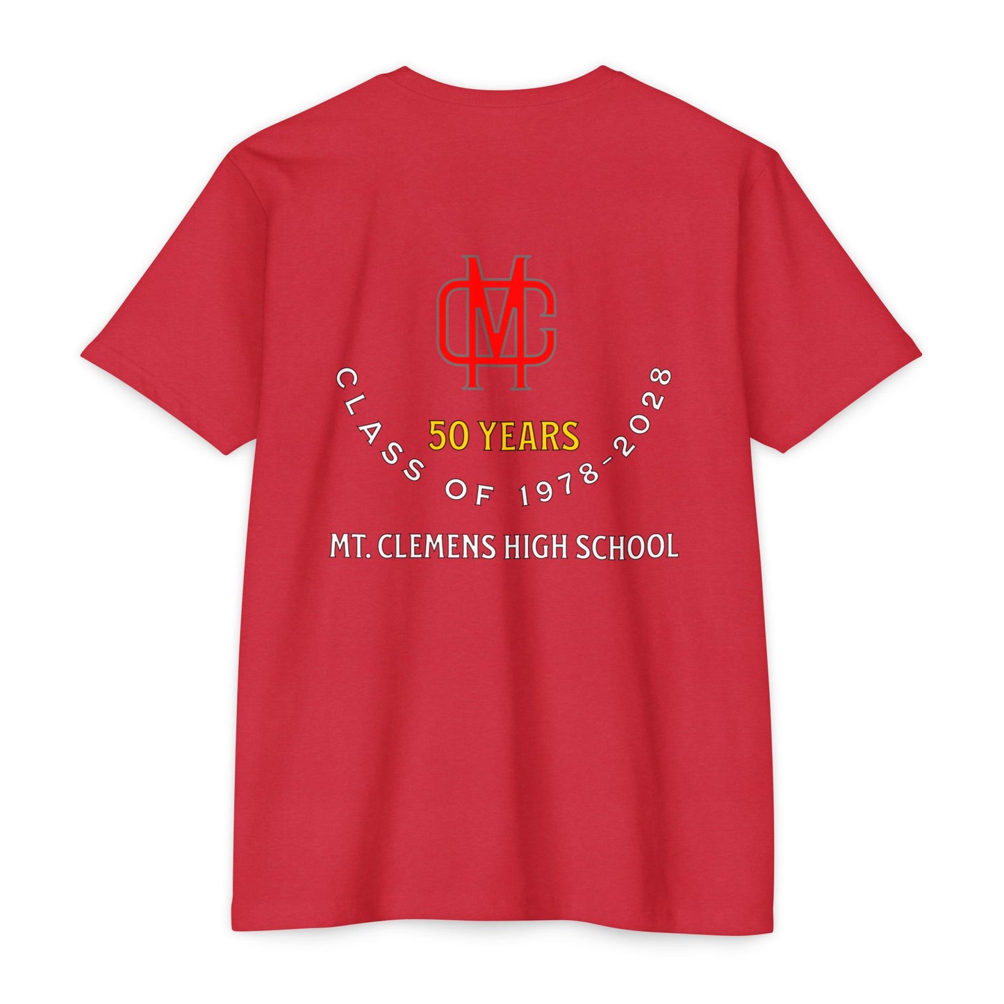 Anniversary T-Shirt — Mt. Clemens High School 50 Years Reunion Tee