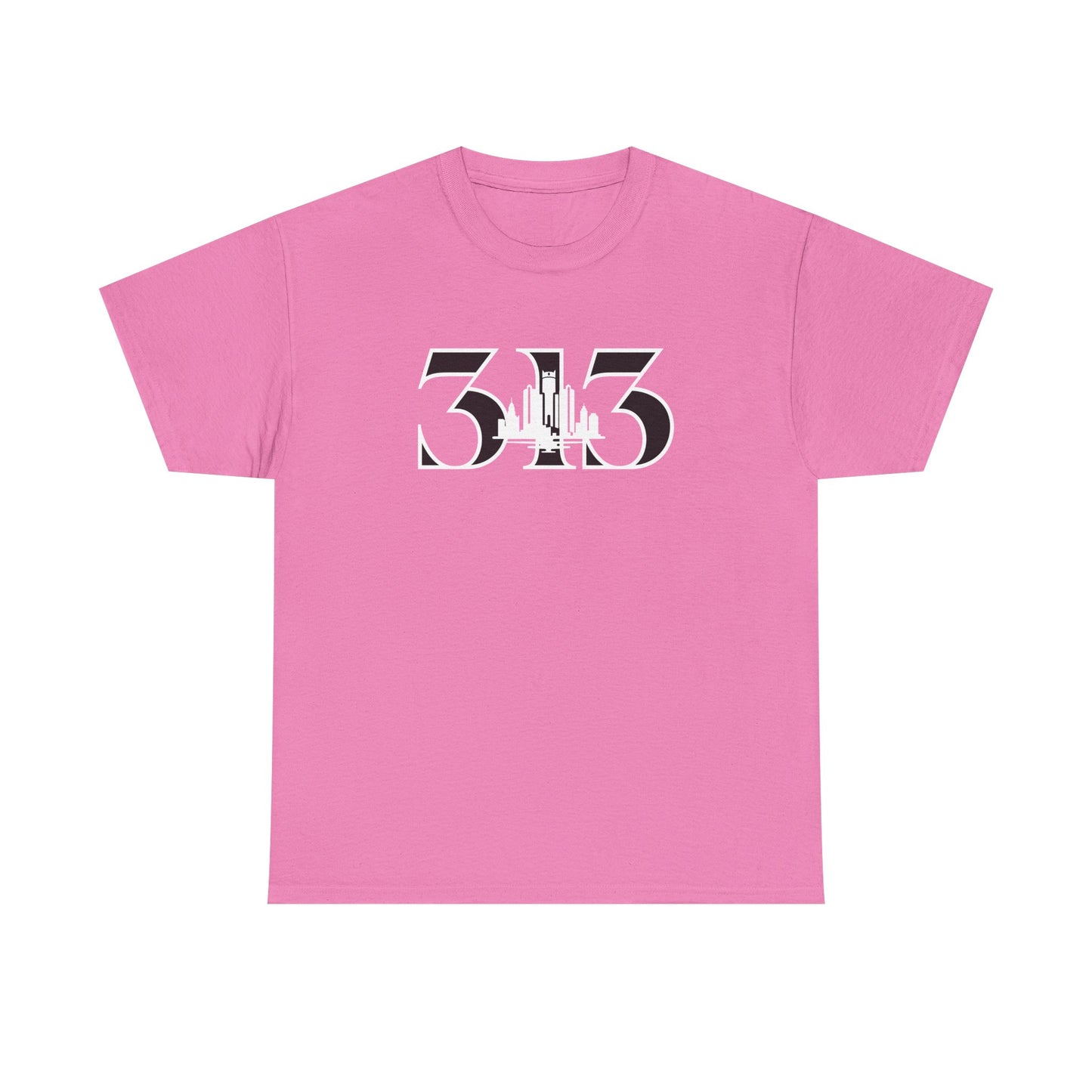 313 Skyline  (White Print)  Unisex Tee