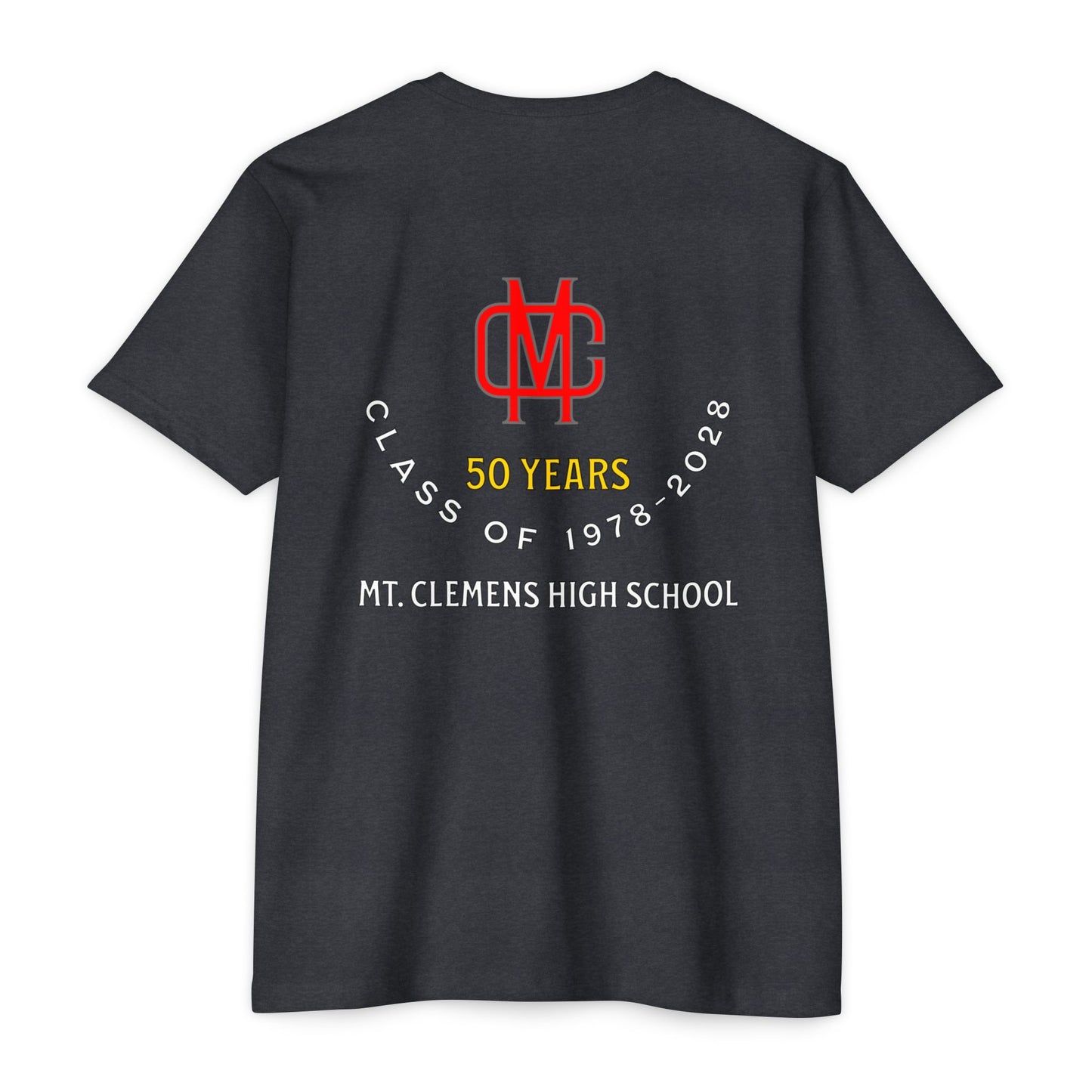 Anniversary T-Shirt — Mt. Clemens High School 50 Years Reunion Tee