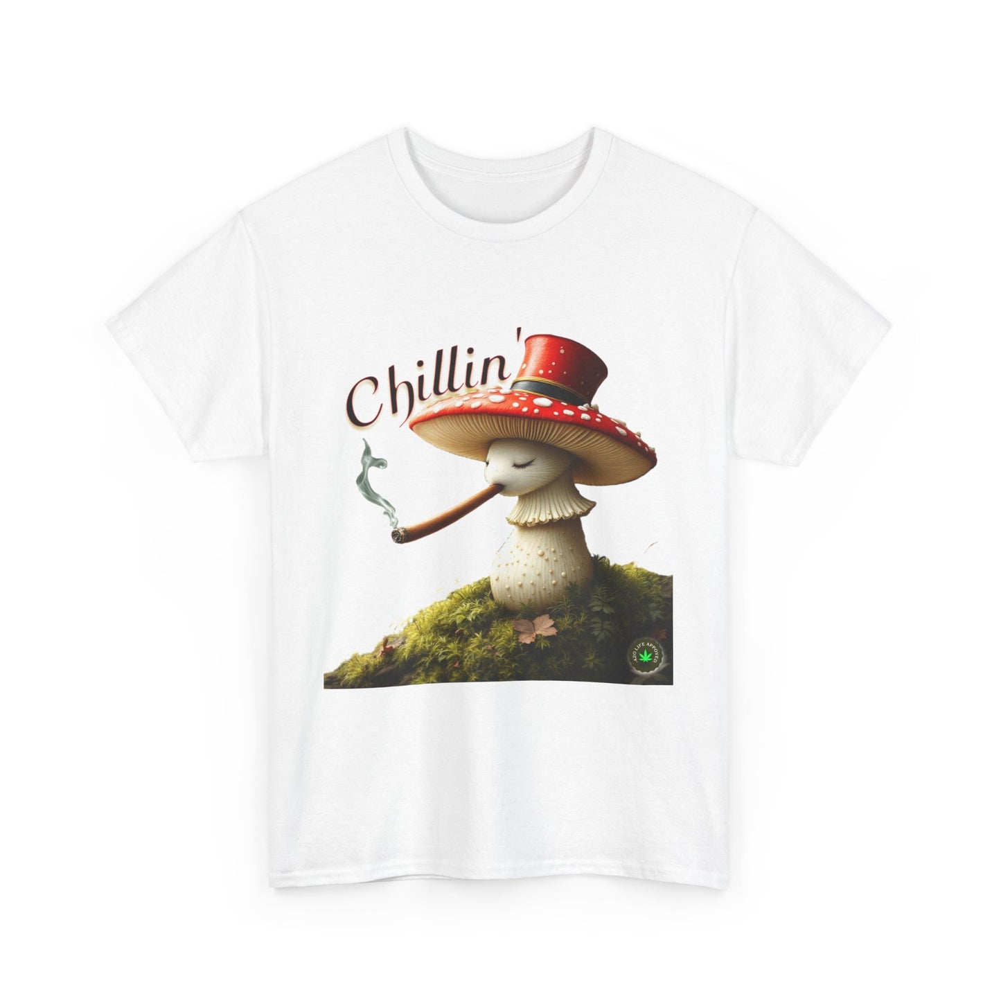 Chillin' Unisex Heavy Cotton Tee, Cute Graphic Tee, Casual Wear, Gift for Friends, Summer Style, Fun T-Shirt