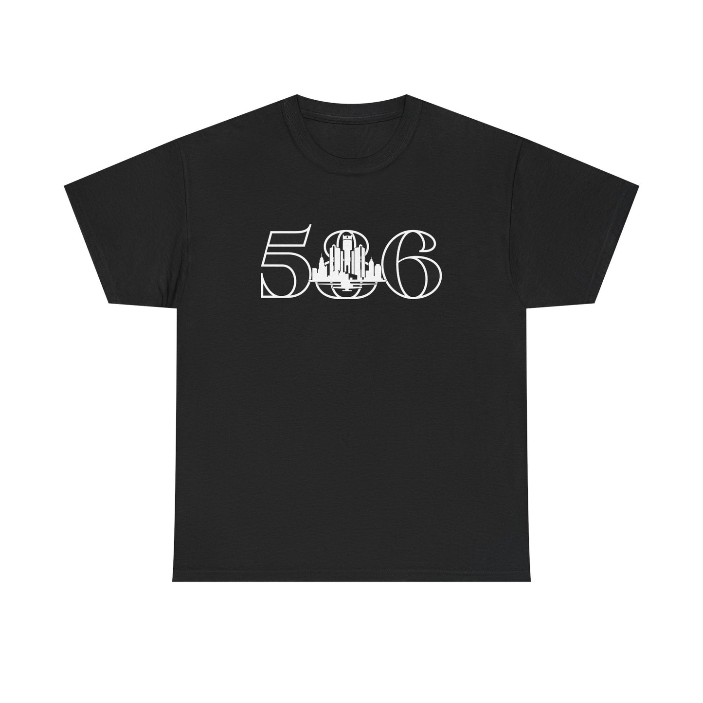 586 Skyline  (White Print)  Unisex Tee