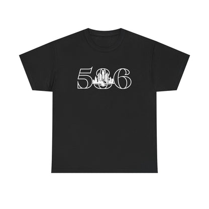 586 Skyline  (White Print)  Unisex Tee