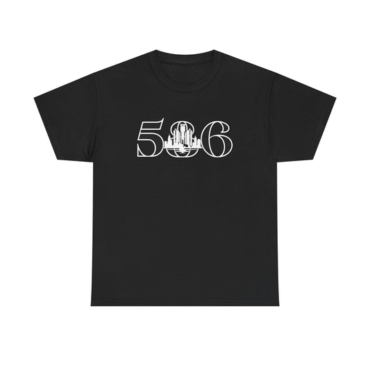 586 Skyline  (White Print)  Unisex Tee