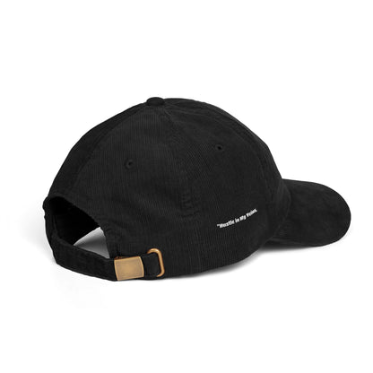 D-Hard 313  (White Print)  Hustle in my veins  Vintage Cap Embroidery