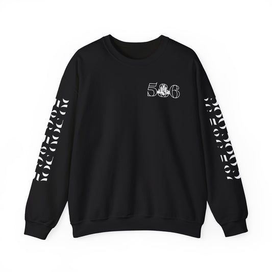 586 Skyline w Mi.Art White Logo  Sweatshirt - Unisex Crewneck