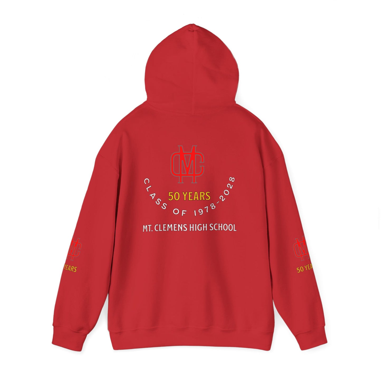 Hoodie — Mt. Clemens High School 50 Years | Class of 1978–2028 Alumni Hooded Sweatshirt