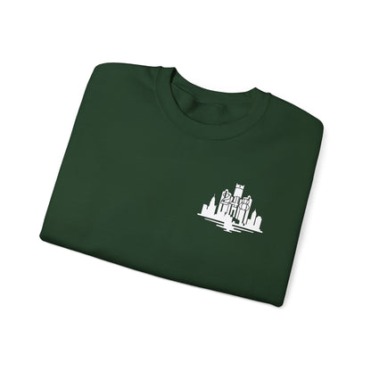 Detroit Skyline 248 w Mi.Art White Logo  Sweatshirt - Unisex Crewneck
