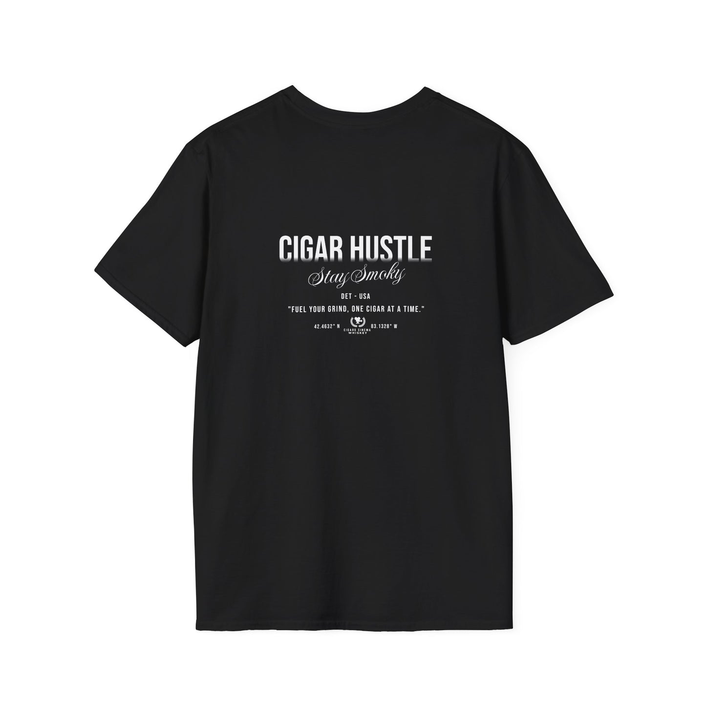 Cigar Hustle Graphic T-Shirt — 'Cigar Hustle' Logo Tee