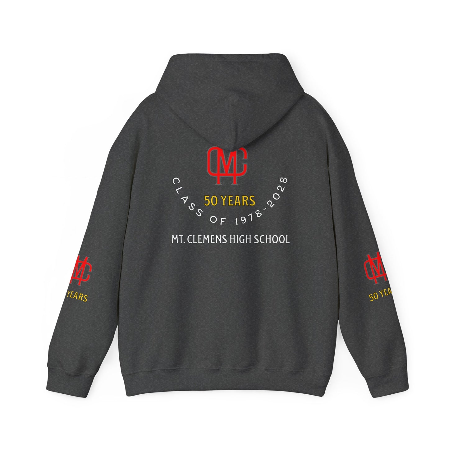 Hoodie — Mt. Clemens High School 50 Years | Class of 1978–2028 Alumni Hooded Sweatshirt