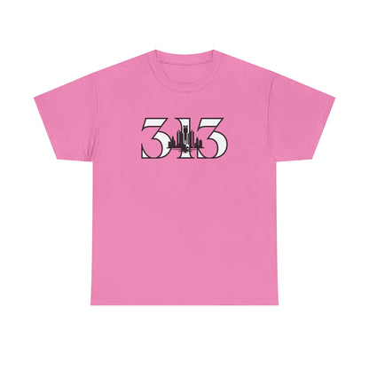 313 Skyline Tee - Unisex Heavy Cotton Shirt