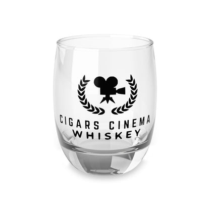 Cigars Cinema Whiskey Glass — Stemless Whiskey Tumbler for Movie & Cigar Lovers