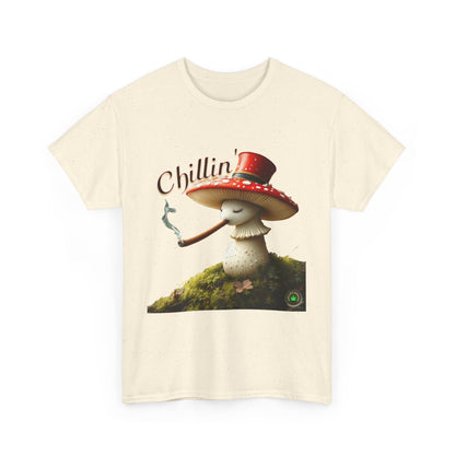 Chillin' Unisex Heavy Cotton Tee, Cute Graphic Tee, Casual Wear, Gift for Friends, Summer Style, Fun T-Shirt