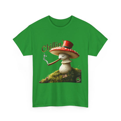 Chillin' Unisex Heavy Cotton Tee, Cute Graphic Tee, Casual Wear, Gift for Friends, Summer Style, Fun T-Shirt