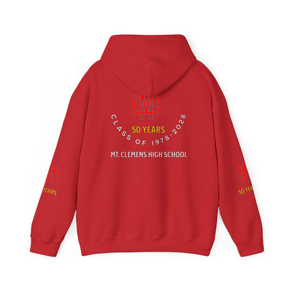 Hoodie — Mt. Clemens High School 50 Years | Class of 1978–2028 Alumni Hooded Sweatshirt