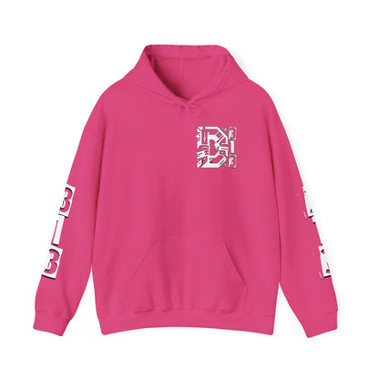 D-Hard  313 Detroit Hustle Hoodie (White Print)