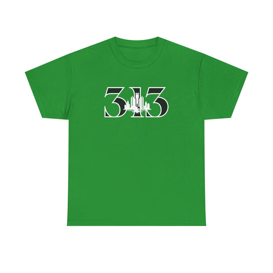 313 Skyline  (White Print)  Unisex Tee
