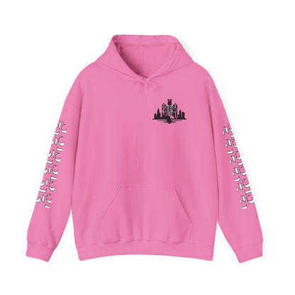 Detroit  Skyline 313  w Mi. Art Hoodie Sweatshirt
