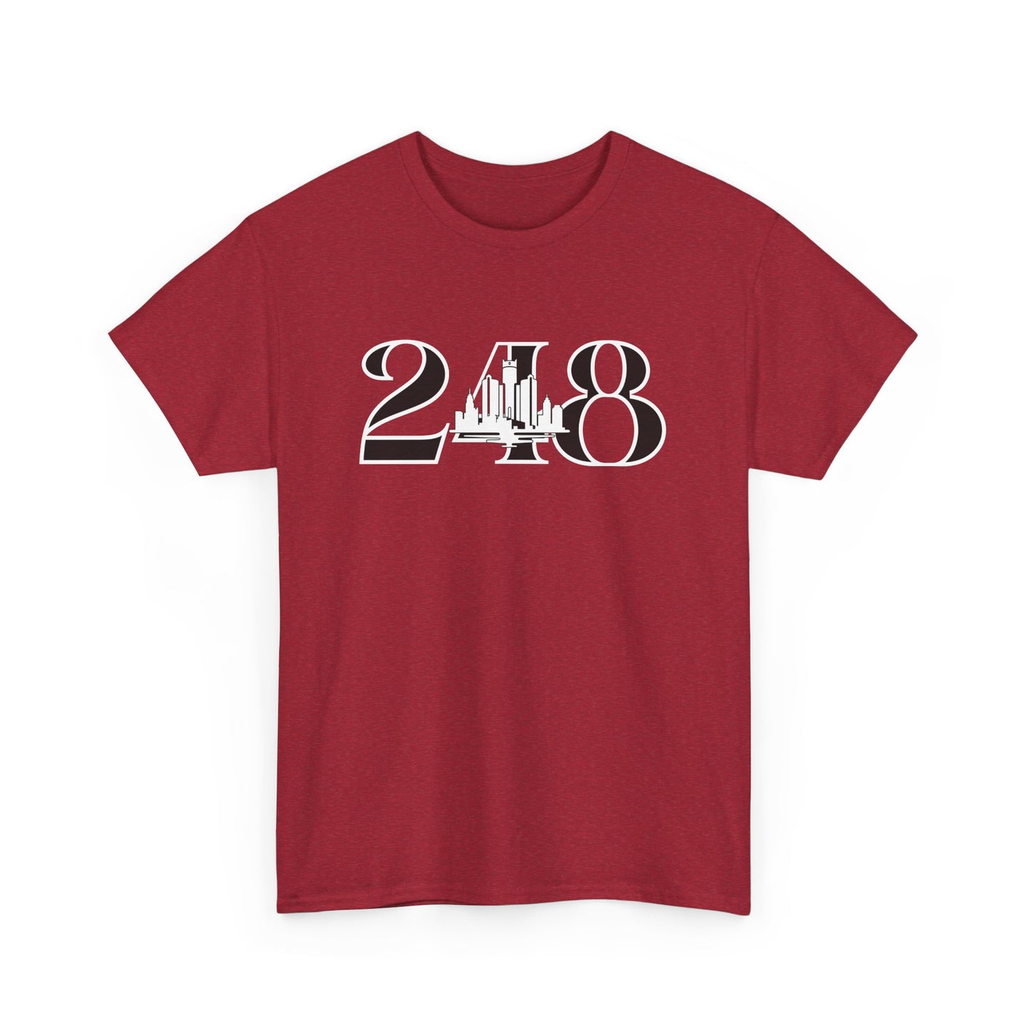 248 Skyline  (White Print)  Unisex Tee