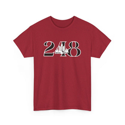 248 Skyline  (White Print)  Unisex Tee