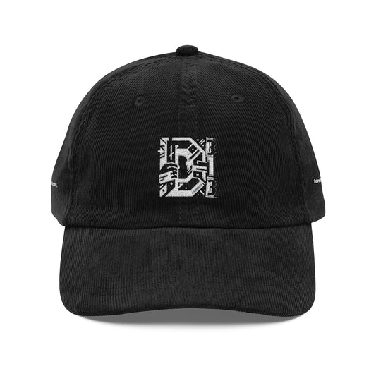 D-Hard 313  (White Print)  Hustle in my veins  Vintage Cap Embroidery
