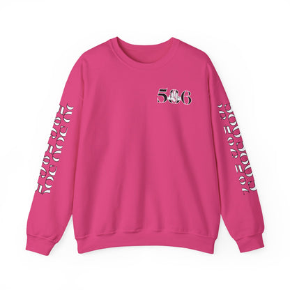 586 Skyline w Mi.Art White Logo  Sweatshirt - Unisex Crewneck