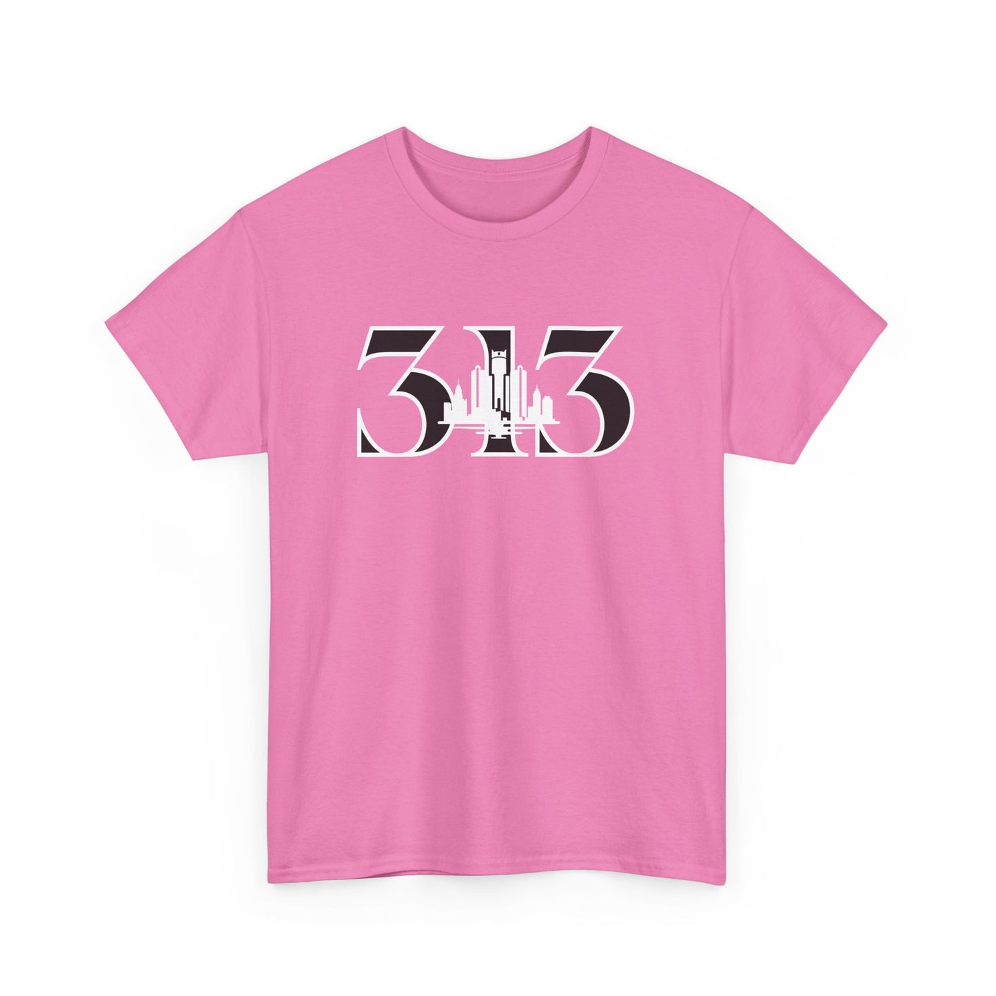 313 Skyline  (White Print)  Unisex Tee
