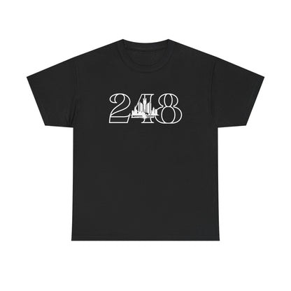 248 Skyline  (White Print)  Unisex Tee