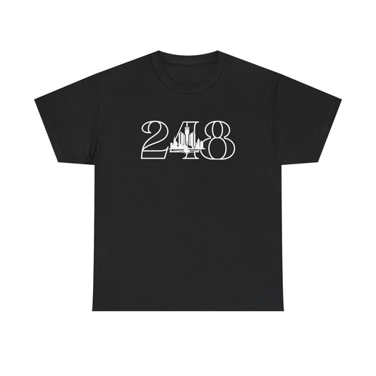 248 Skyline  (White Print)  Unisex Tee