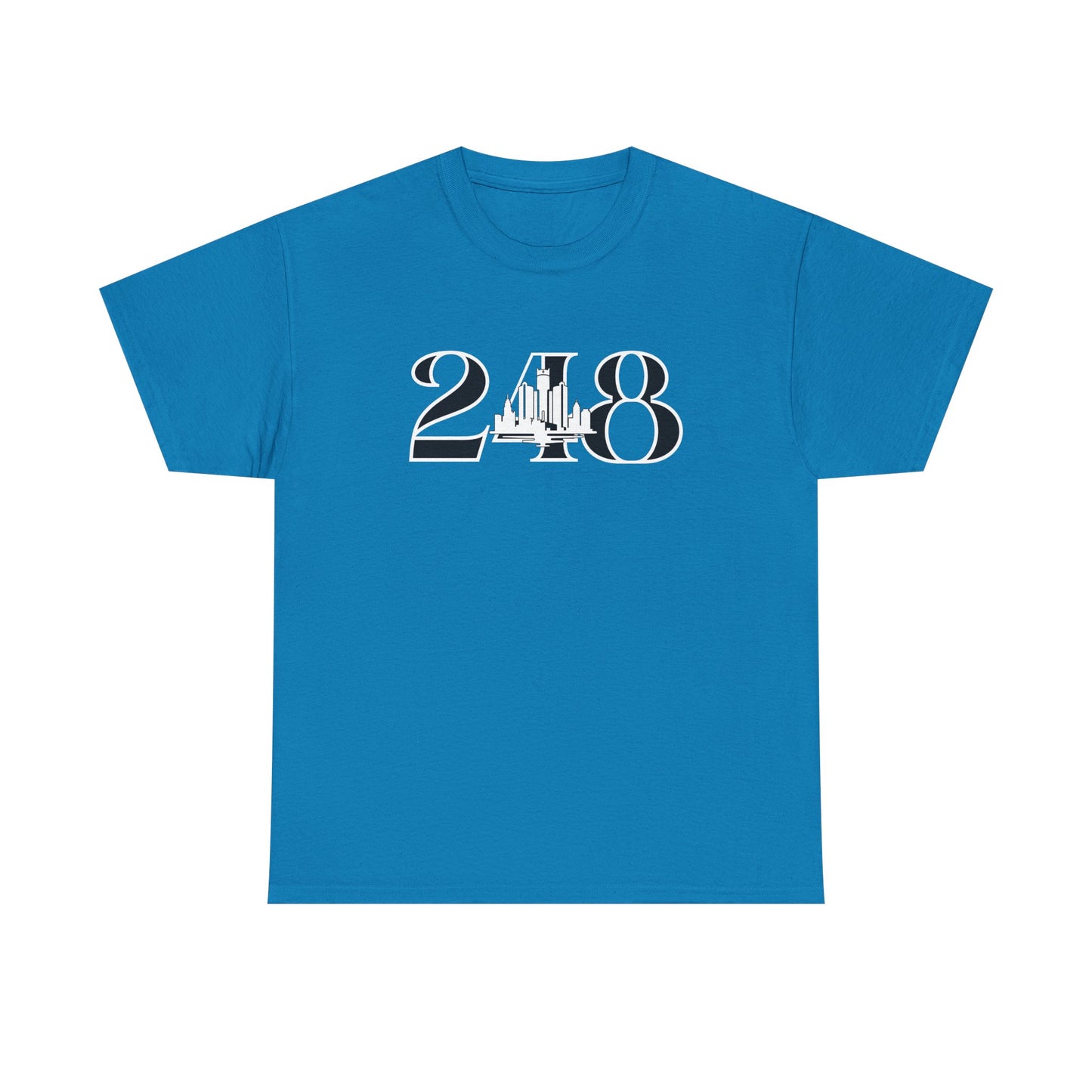248 Skyline  (White Print)  Unisex Tee