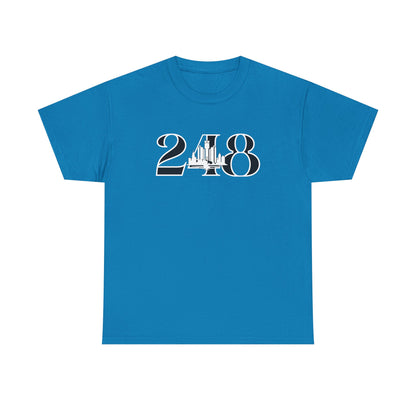 248 Skyline  (White Print)  Unisex Tee