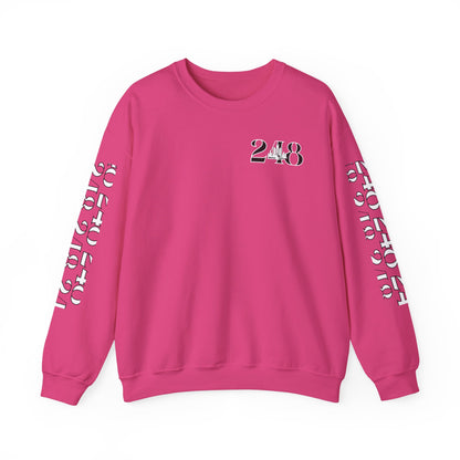 248 Skyline  w Mi.Art White Logo  Sweatshirt - Unisex Crewneck