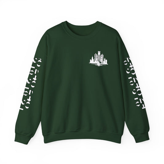 Detroit Skyline 248 w Mi.Art White Logo  Sweatshirt - Unisex Crewneck