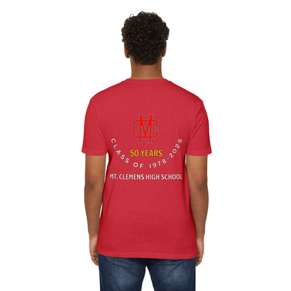 Anniversary T-Shirt — Mt. Clemens High School 50 Years Reunion Tee