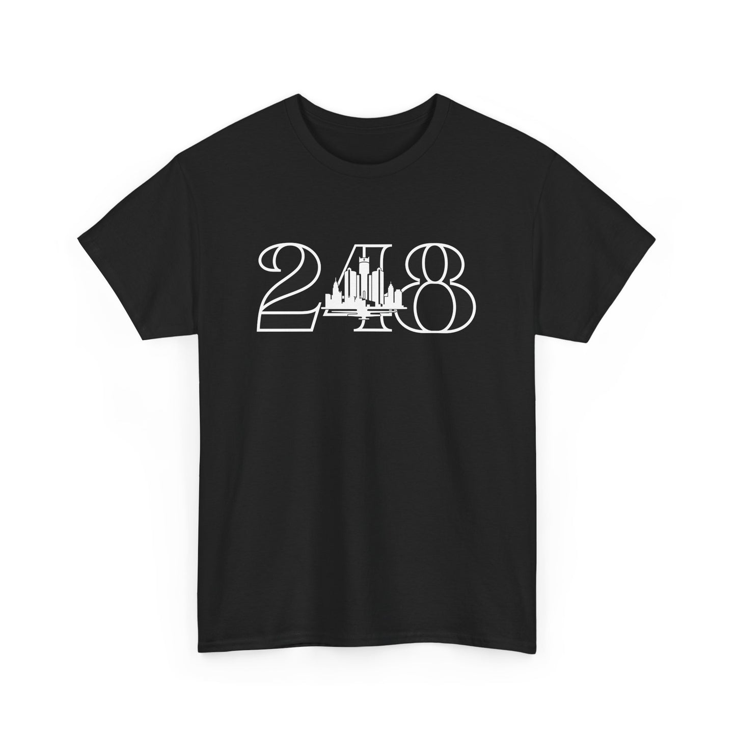248 Skyline  (White Print)  Unisex Tee
