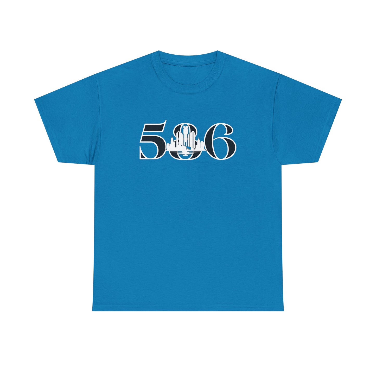 586 Skyline  (White Print)  Unisex Tee