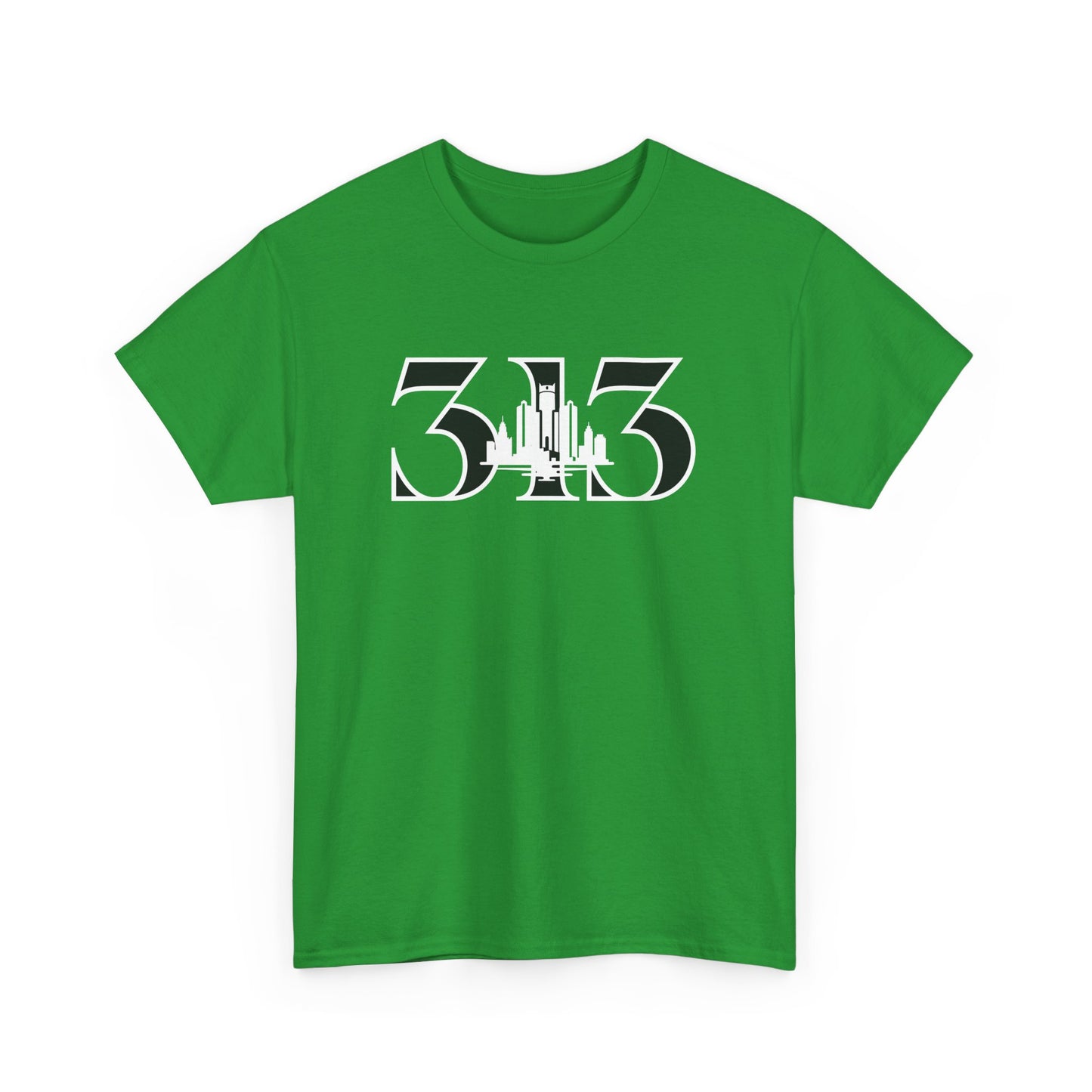 313 Skyline  (White Print)  Unisex Tee